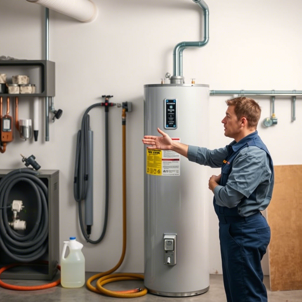 تنظيف سخان مركزي من شركة التقنية الحديثة تنظيف سخان مركزي