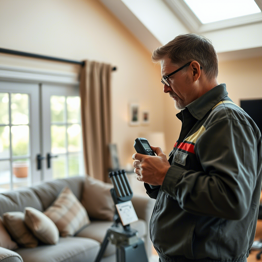 خبير يقوم بتقييم مشكلة الضوضاء وتركيب حلول عزل صوتي متخصصة خبير يقوم بتقييم مشكلة الضوضاء وتركيب حلول عزل صوتي متخصصة